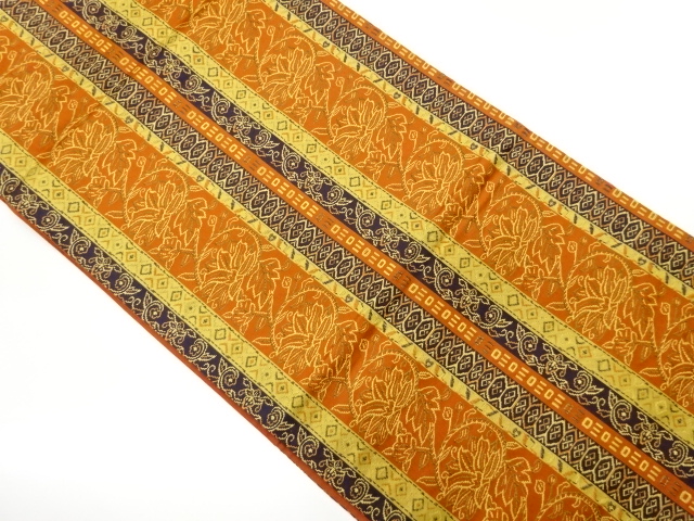 JAPANESE FUKURO OBI / WOVEN GEOMETRIC